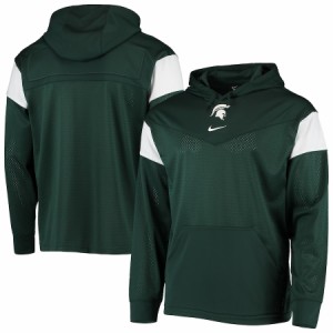 ナイキ メンズ パーカー "Michigan State Spartans" Nike Sideline Jersey Pullover Hoodie - Green