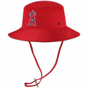 フォーティーセブン メンズ バケットハット ”Los Angeles Angels" '47 Panama Pail Bucket Hat - Red