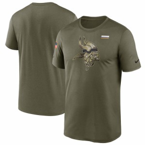 ナイキ メンズ Tシャツ 半袖 Minnesota Vikings Nike 2021 Salute To Service Legend Performance T-Shirt - Olive