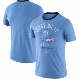 ジョーダン メンズ Tシャツ North Carolina Tar Heels Jordan Brand Vault Helmet Team Tri-Blend T-Shirt - Carolina Blue