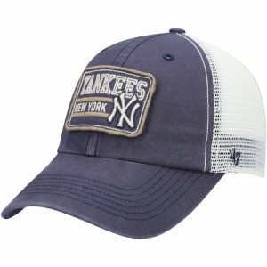 フォーティーセブン メンズ キャップ "New York Yankees" '47 Off Ramp Clean Up Trucker Adjustable Hat - Navy/Natural