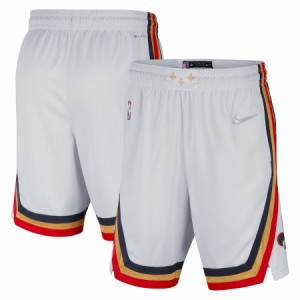 ナイキ メンズ バスパン ハーフパンツ ペリカンズ New Orleans Pelicans Nike 2021/22 City Edition Swingman Shorts - White/Gold