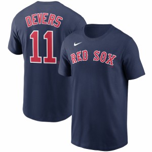 ナイキ メンズ Tシャツ Rafael Devers "Boston Red Sox" Nike Name & Number T-Shirt - Navy