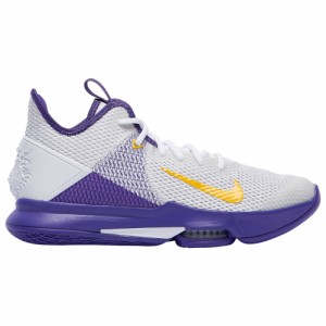 ナイキ メンズ レブロン ウィットネス４ Nike LeBron Witness 4 バッシュ White/Amarillo/Field Purple