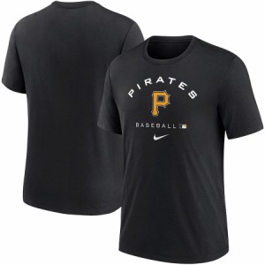 ナイキ メンズ Tシャツ ”Pittsburgh Pirates" Nike Authentic Collection Tri-Blend Performance T-Shirt - Black