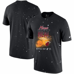 ナイキ メンズ Tシャツ ヒート Miami Heat Nike Courtside Splatter T-Shirt - Black