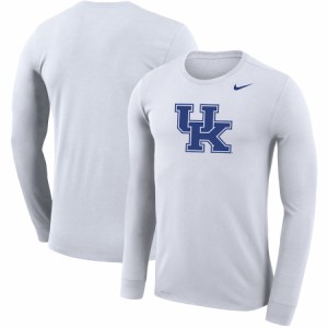 ナイキ メンズ Tシャツ ロンT 長袖 Kentucky Wildcats Nike School Logo Legend Performance Long Sleeve T-Shirt - White