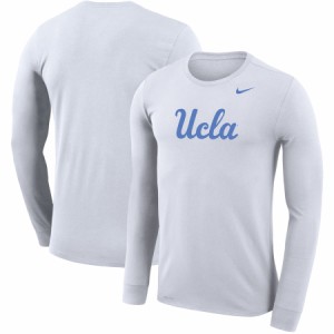 ナイキ メンズ Tシャツ 長袖 ロンT UCLA Bruins Nike School Logo Legend Performance Long Sleeve T-Shirt - White