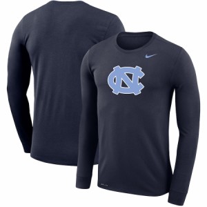 ナイキ メンズ Tシャツ 長袖 ロンT North Carolina Tar Heels Nike School Logo Legend Performance Long Sleeve T-Shirt - Navy