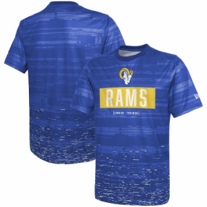 ニューエラ メンズ Tシャツ "Los Angeles Rams" New Era Combine Authentic Sweep T-Shirt - Royal
