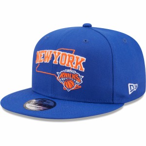 ニューエラ メンズ キャップ ニックス New York Knicks New Era Team State 9FIFTY Snapback Hat - Blue