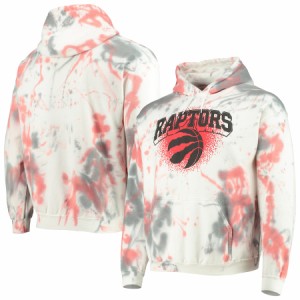 ジャンクフード メンズ パーカー Toronto Raptors Junk Food Tie-Dye Pullover Hoodie - Cream