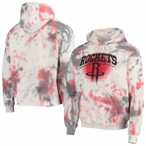 ジャンクフード メンズ パーカー Houston Rockets Junk Food Tie-Dye Pullover Hoodie - Cream