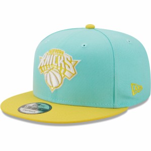 ニューエラ メンズ キャップ ニックス New York Knicks New Era Color Pack 9FIFTY Snapback Hat - Turquoise/Yellow