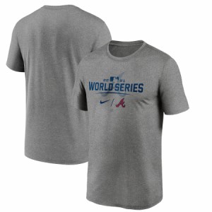 ナイキ メンズ Tシャツ Atlanta Braves Nike 2021 World Series Bound Authentic Collection Dugout T-Shirt - Gray