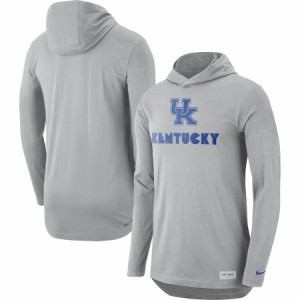 ナイキ メンズ Tシャツ 長袖 ロンT "Kentucky Wildcats" Nike Campus Performance Hoodie Long Sleeve T-Shirt - Gray