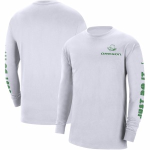 ナイキ メンズ Tシャツ 長袖 ロンT "Oregon Ducks" Nike Heritage Max 90 Long Sleeve T-Shirt - White