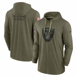 ナイキ メンズ パーカー "Las Vegas Raiders" Nike 2022 Salute to Service Tonal Pullover Hoodie - Olive NFL サルート おしゃれ ブラ