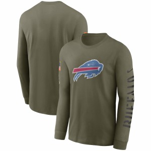 ナイキ メンズ Tシャツ 長袖 ロンT "Buffalo Bills" Nike 2022 Salute To Service Long Sleeve T-Shirt - Olive NFL サルート おしゃれ 