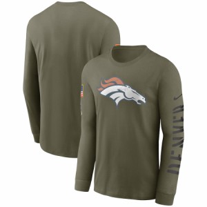 ナイキ メンズ Tシャツ 長袖 ロンT "Denver Broncos" Nike 2022 Salute To Service Long Sleeve T-Shirt - Olive NFL サルート おしゃれ 