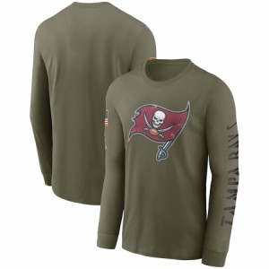 ナイキ メンズ Tシャツ 長袖 ロンT "Tampa Bay Buccaneers" Nike 2022 Salute To Service Long Sleeve T-Shirt - Olive NFL サルート お