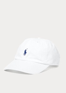 ラルフローレン キャップ Polo Ralph Lauren Cotton Chino Baseball Cap 帽子 White