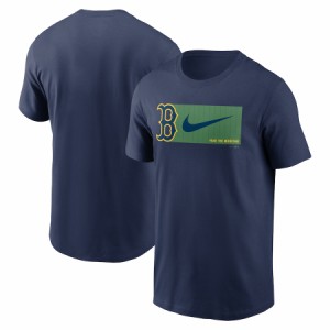 ナイキ メンズ Tシャツ レッドソックス "Boston Red Sox" Nike Logo Local Team T-Shirt - Navy