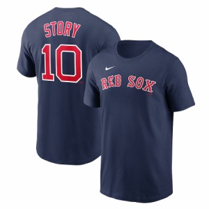 ナイキ メンズ Tシャツ レッドソックス Trevor Story "Boston Red Sox" Nike Name & Number T-Shirt - Navy