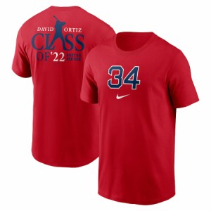 ナイキ メンズ Tシャツ レッドソックス David Ortiz "Boston Red Sox" Nike 2022 Hall of Fame Essential T-Shirt - Red