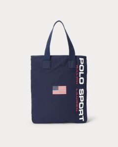 ポロ ラルフローレン メンズ Polo Ralph Lauren Canvas Polo Sport Tote トートバッグ NAVY