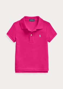 ラルフローレン 2-6X ガールズ/キッズ Polo Ralph Lauren Cotton Mesh Polo Shirt ポロシャツ 半袖 Aruba Pink 女の子