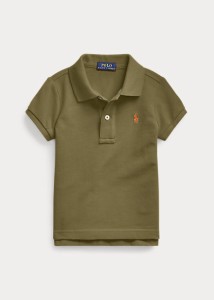 ラルフローレン 2-6X ガールズ/キッズ Polo Ralph Lauren Cotton Mesh Polo Shirt ポロシャツ 半袖 Defender Green 女の子