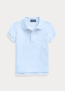ラルフローレン 2-6X ガールズ/キッズ Polo Ralph Lauren Cotton Mesh Polo Shirt ポロシャツ 半袖 Elite Blue 女の子