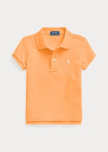 ラルフローレン 2-6X ガールズ/キッズ Polo Ralph Lauren Cotton Mesh Polo Shirt ポロシャツ 半袖 Key West Orange 女の子