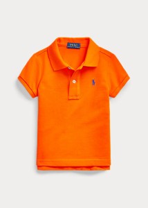 ラルフローレン 2-6X ガールズ/キッズ Polo Ralph Lauren Cotton Mesh Polo Shirt ポロシャツ 半袖 Sailing Orange 女の子