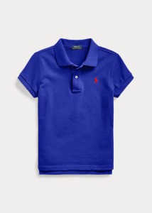 ラルフローレン 7-16 ガールズ/キッズ Polo Ralph Lauren Cotton Mesh Polo Shirt ポロシャツ 半袖 Heritage Royal 女の子