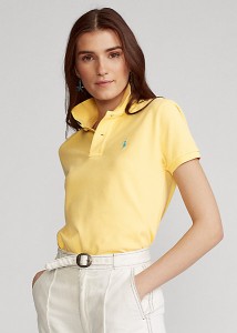 ポロ ラルフローレン レディース Polo Ralph Laure Classic Fit Mesh Polo Shirt ポロシャツ 半袖 Empire Yellow