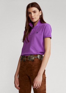 ポロ ラルフローレン レディース Polo Ralph Laure Classic Fit Mesh Polo Shirt ポロシャツ 半袖 Paloma Purple