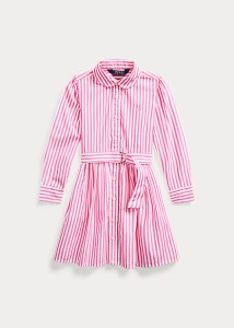 ポロ ラルフローレン 2-6X ガールズ/キッズ Polo Ralph Lauren Striped Cotton Shirtdress ワンピース Pink Multi 女の子