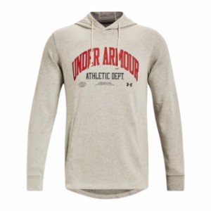 アンダーアーマー メンズ パーカー Under Armour Rival Terry Athletic Dept Pullover Hoodie - Stone/Black