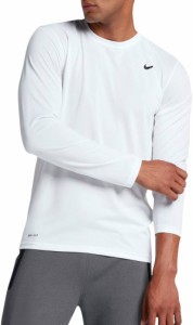 ナイキ メンズ Nike Men's Legend Long Sleeve Shirt Tシャツ 長袖 ロンT WHITE