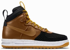 ナイキ メンズ ルナフォース１ Nike Lunar Force 1 Duckboots ダックブーツ Black/Gold Dart/White/Light British Tan