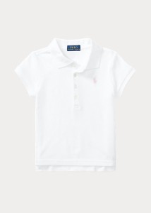 ラルフローレン 2-6X ガールズ/キッズ Polo Ralph Lauren Cotton Polo Shirt ポロシャツ 半袖  White 女の子 