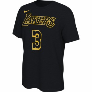 ナイキ メンズ Tシャツ Nike NBA Restart Name & Number T-Shirt - Los Angeles Lakers | Lebron James | Black