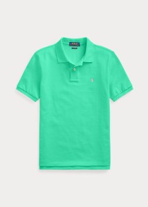ラルフローレン 8-20 ボーイズ/キッズ Polo Ralph Lauren Cotton Mesh Polo Shirt ポロシャツ 半袖 Sunset Green 男の子