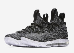 ナイキ メンズ バッシュ NIKE LEBRON 15 XV "Ashes" バスケ レブロン・ジェームズ Black/White-White 