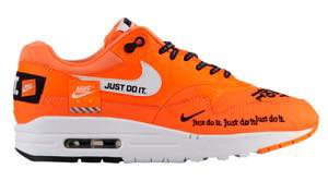 ナイキ レディース エアマックス１ Nike Air Max 1 LUX "Just Do It" スニーカー Total Orange/White/Black