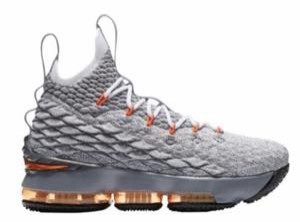 ナイキ キッズ/レディース Nike LeBron 15 XV GS バッシュ Black/Safety Orange/Dark Grey レブロン１５ ミニバス