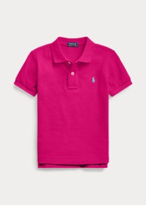 ラルフローレン 2T-7 ボーイズ/キッズ Polo Ralph Lauren Cotton Mesh Polo Shirt ポロシャツ 半袖 Aruba Pink 男の子