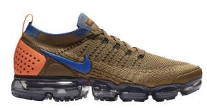 ナイキ メンズ ランニングシューズ Nike Air Vapormax Flyknit 2 スニーカー フライニット Golden Beige/Racer Blue/Gold